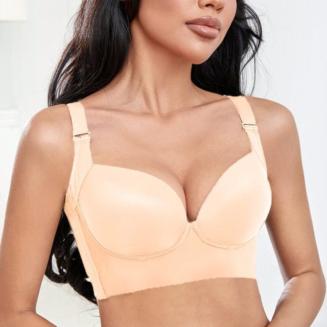 Hide Back Fat Underwire Push Up Bra with Shapewear