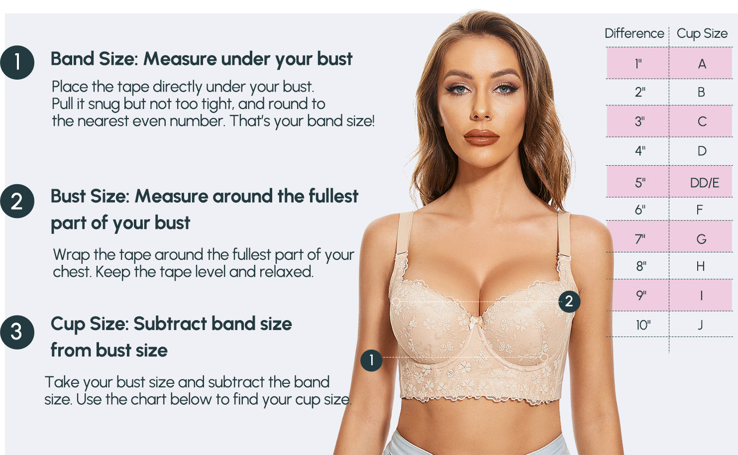 Find Your Fit: Breast Size Chart With Picture