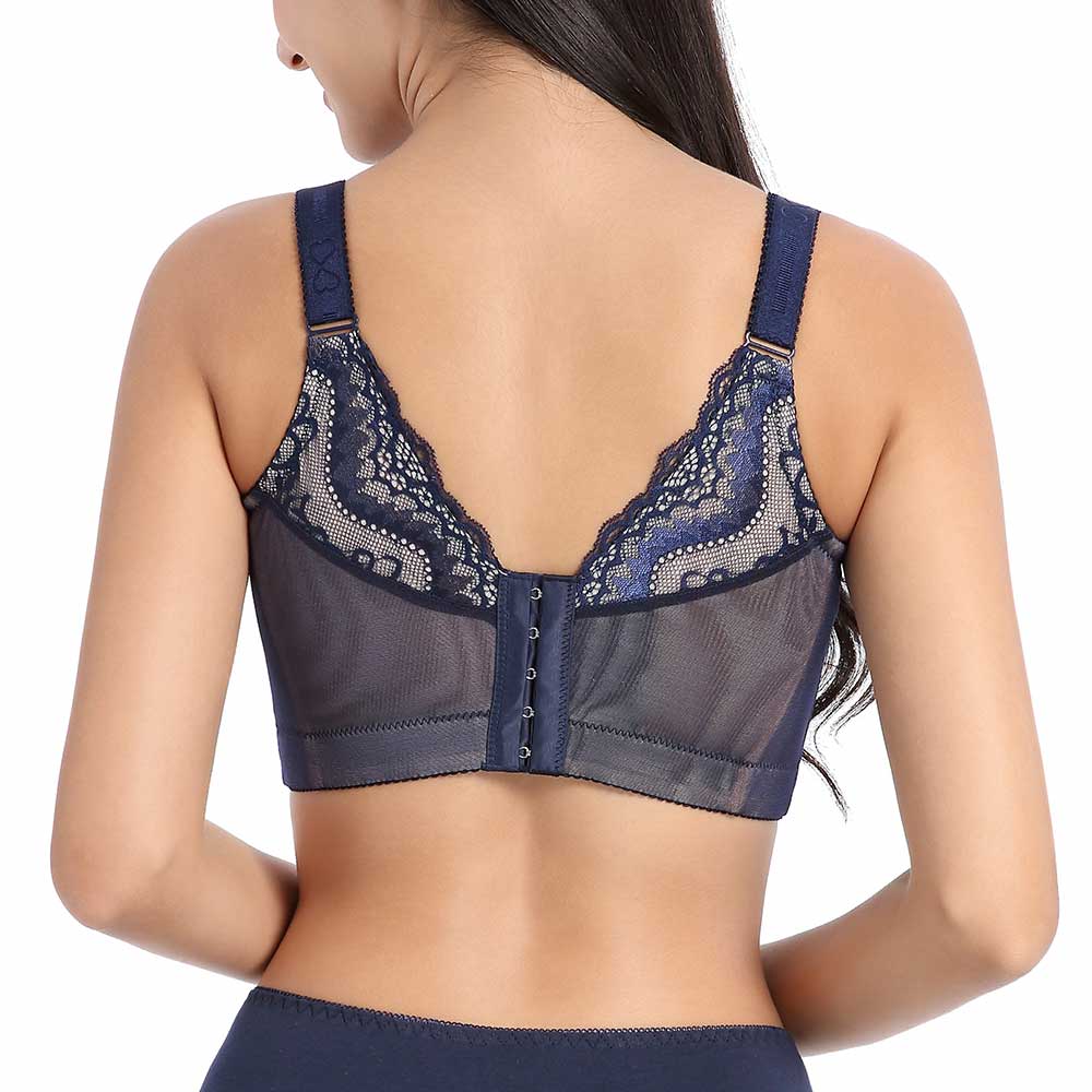 back of FallSweet “Full Coverage” Plus Size Lace Underwire Bra