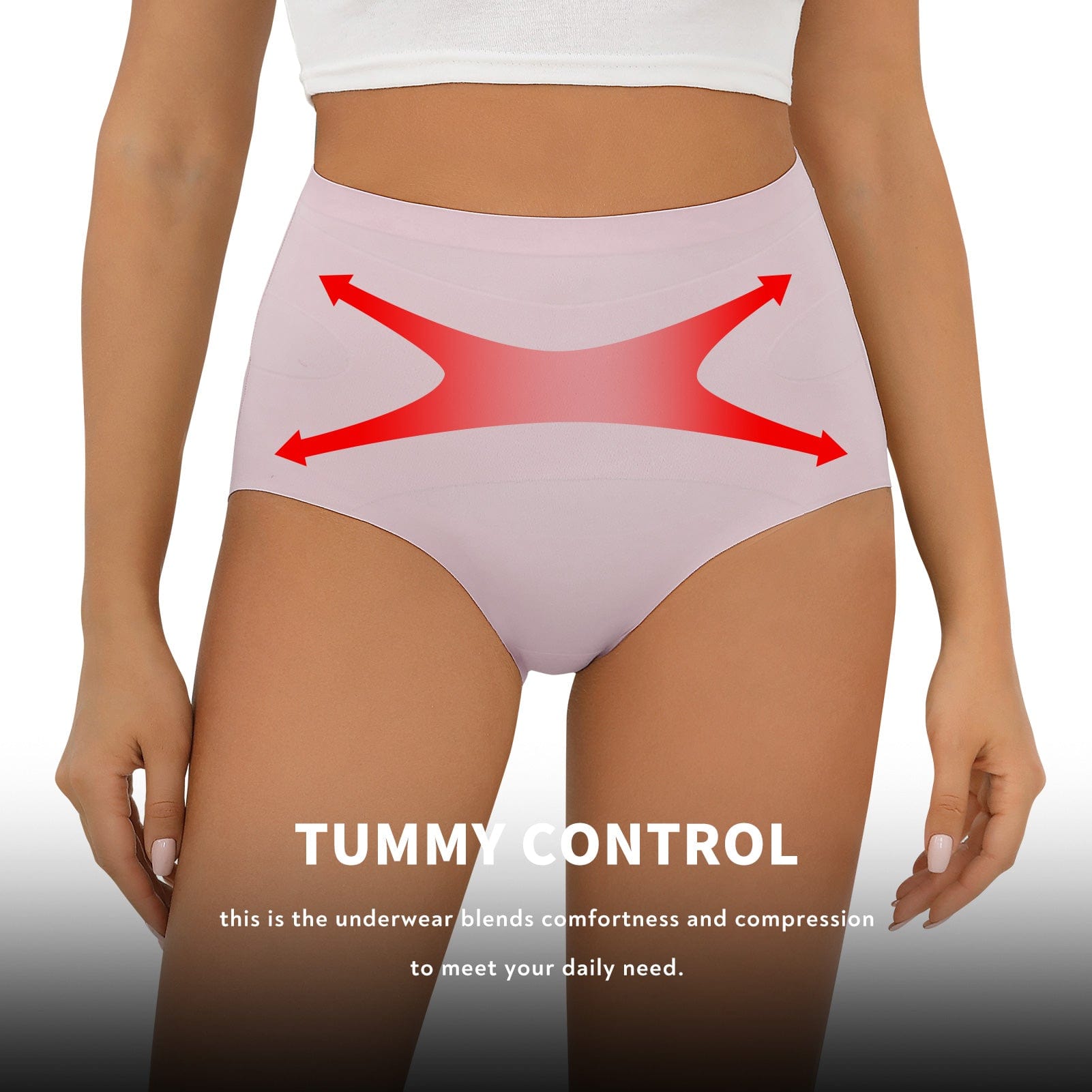 FallSweet Seamless Tummy Control High Waisted Underwear
