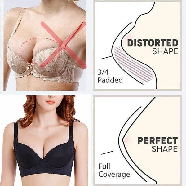 "Hide Back Fat" Underwire Push Up Bra with Shapewear FallSweet