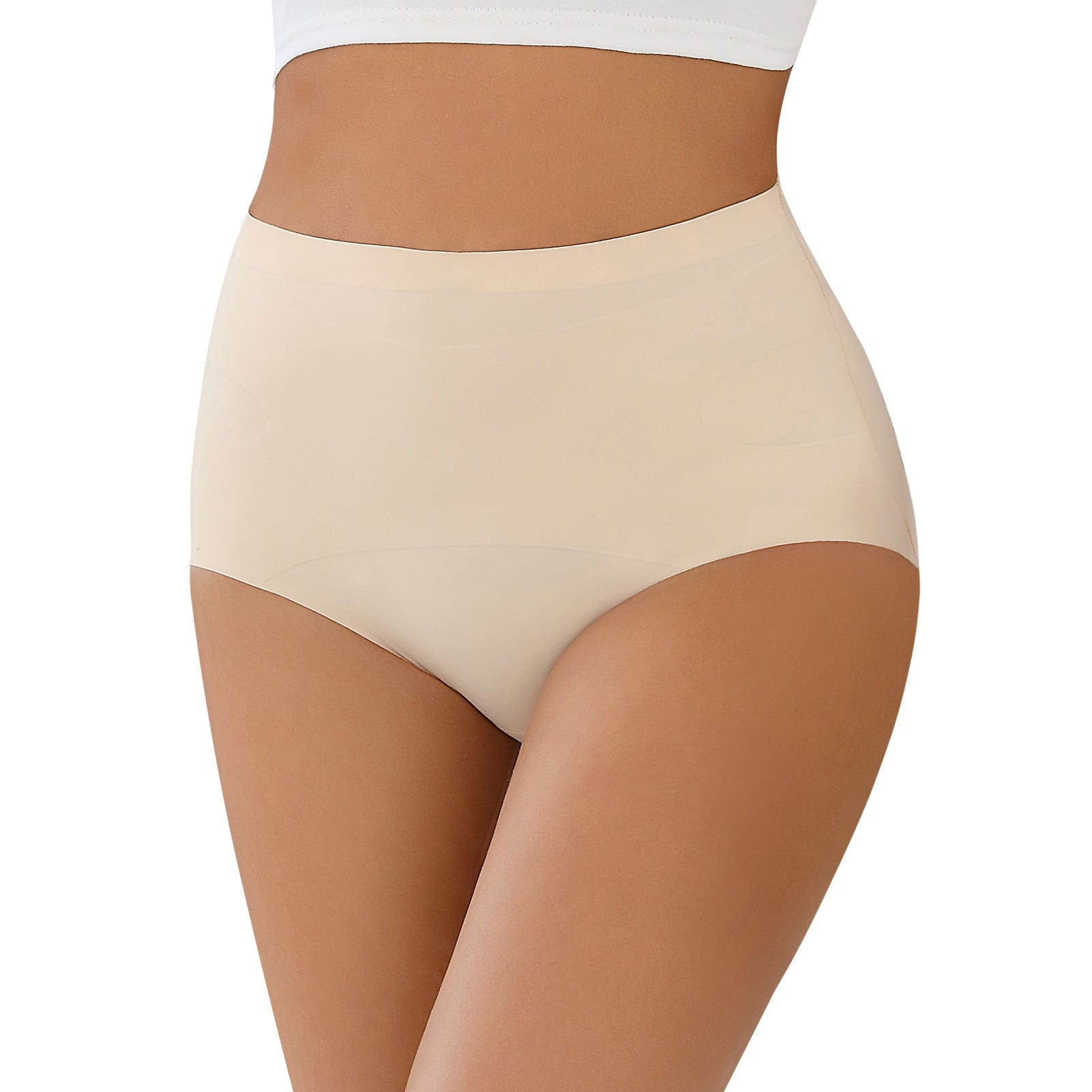 FallSweet Beige Seamless Tummy Control High Waisted Underwear