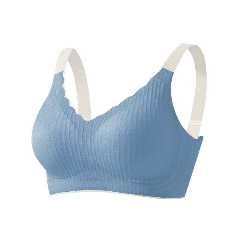 FallSweet Blue / M FallSweet Sexy Plus Size Lace Seamless Bra