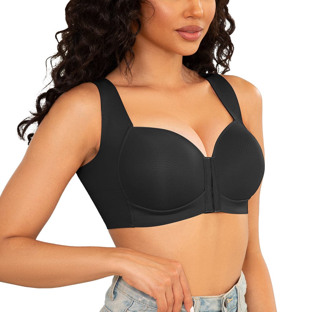 FallSweet bra Black / 34C No Wire Front Closure Extra Back Support Bra