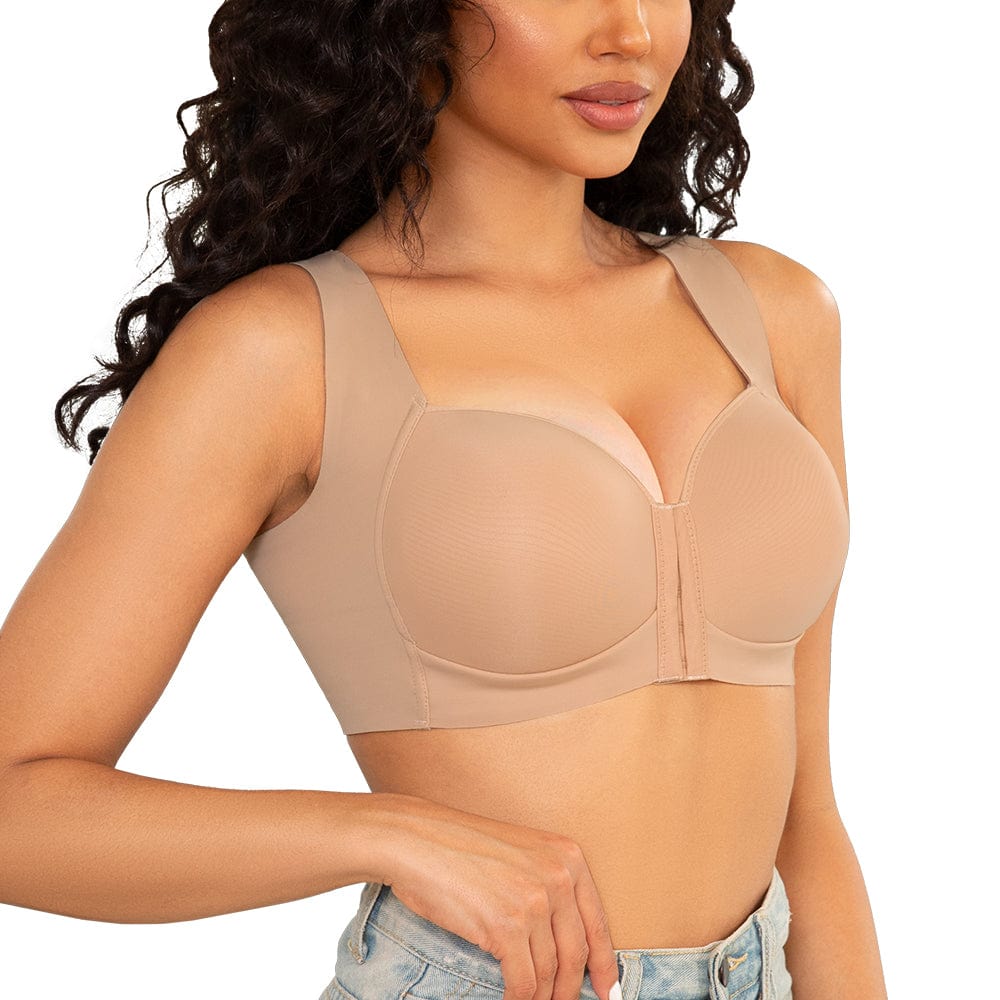 FallSweet bra Orange / 34C No Wire Front Closure Extra Back Support Bra