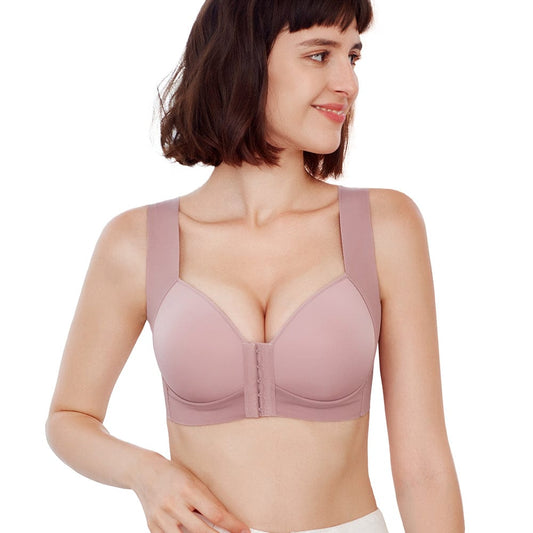 FallSweet Bra Wireless Bras Post-Surgery Front Closure T-Shirt Bra