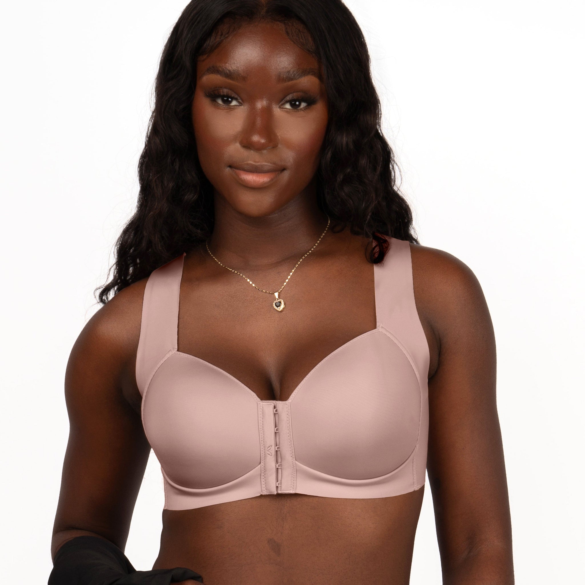 FallSweet Bra Wireless Bras Post-Surgery Front Closure T-Shirt Bra