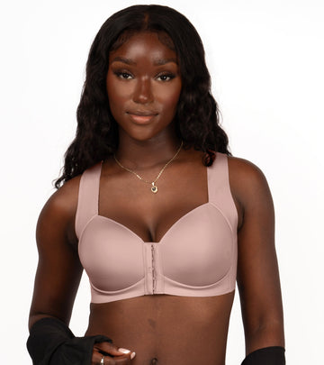 FallSweet Bra Wireless Bras Post-Surgery Front Closure T-Shirt Bra