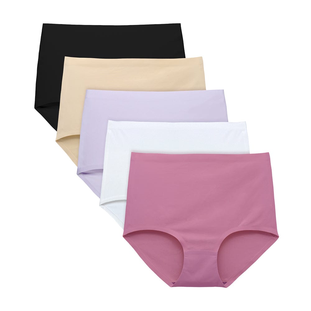 FallSweet color 2 (5 pack) / S Women No Show High Waist Underwear