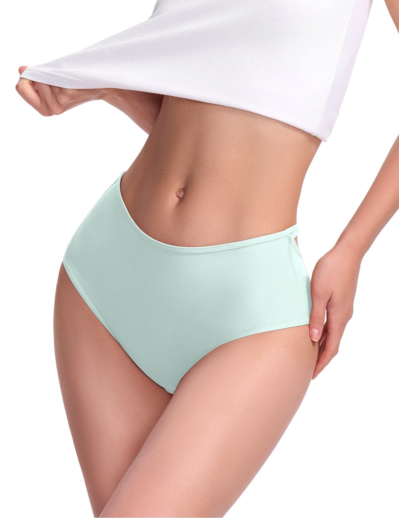 FallSweet FallSweet High Waisted Underwear for Women Criss Cross Back Comfy Briefs Panties Pack