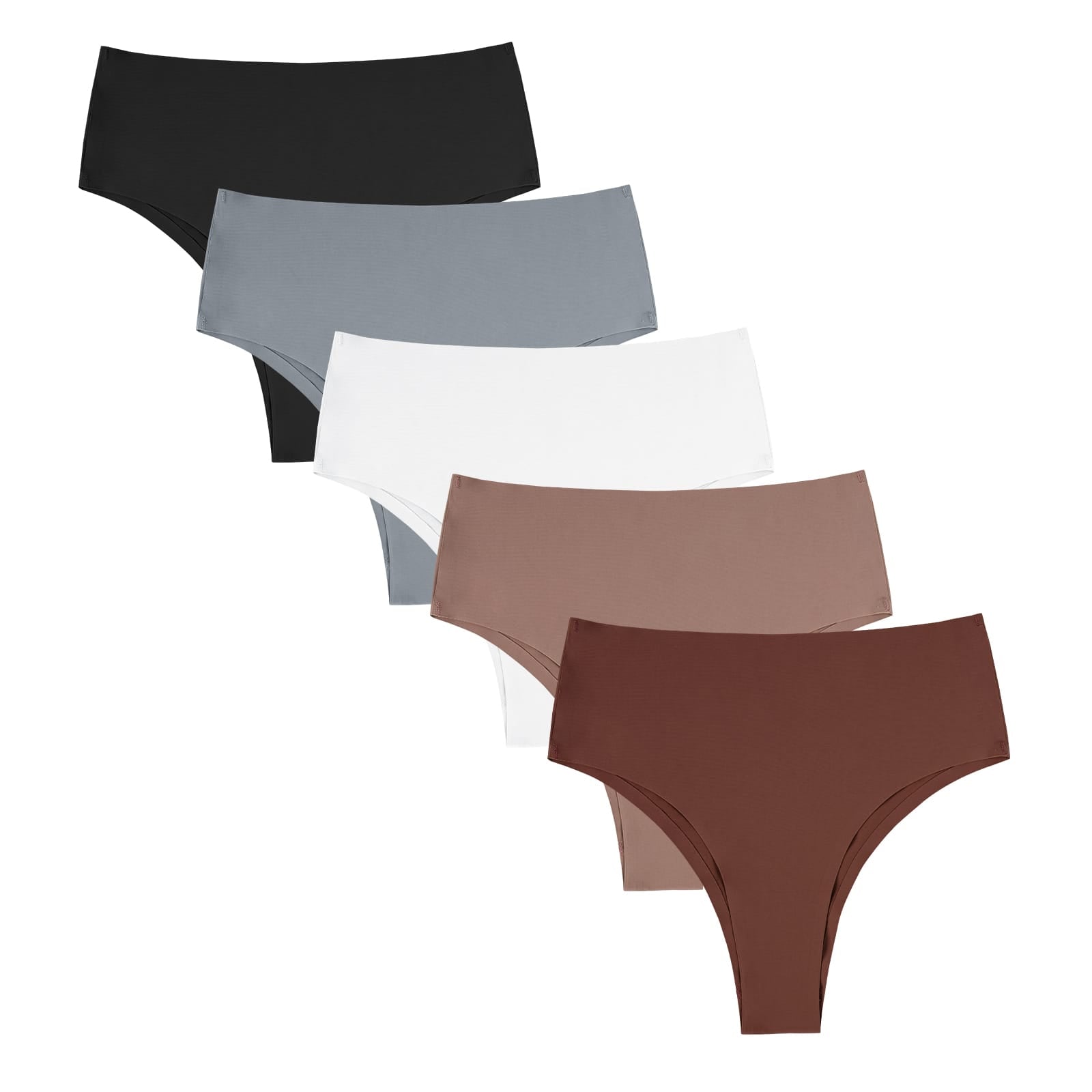FallSweet FallSweet No Show Cheeky Underwear Seamless High Waisted Bikini Panties