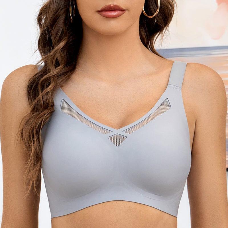 FallSweet Grey / L FallSweet Women Seamless Wire Free Push Up Bra