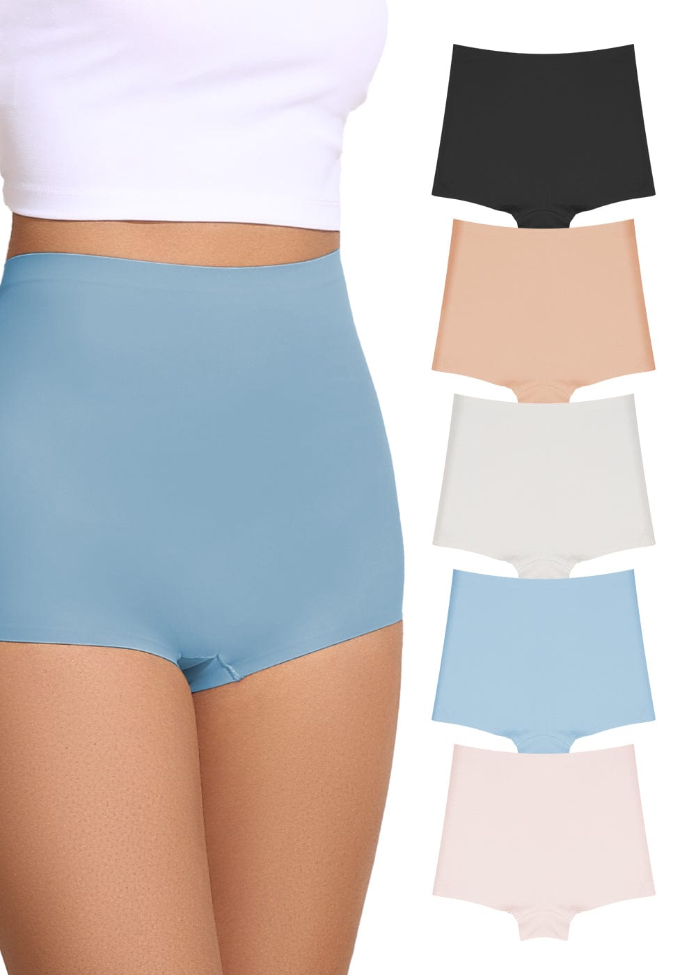 FallSweet Mix / S Seamless Boy Shorts Underwear for Women