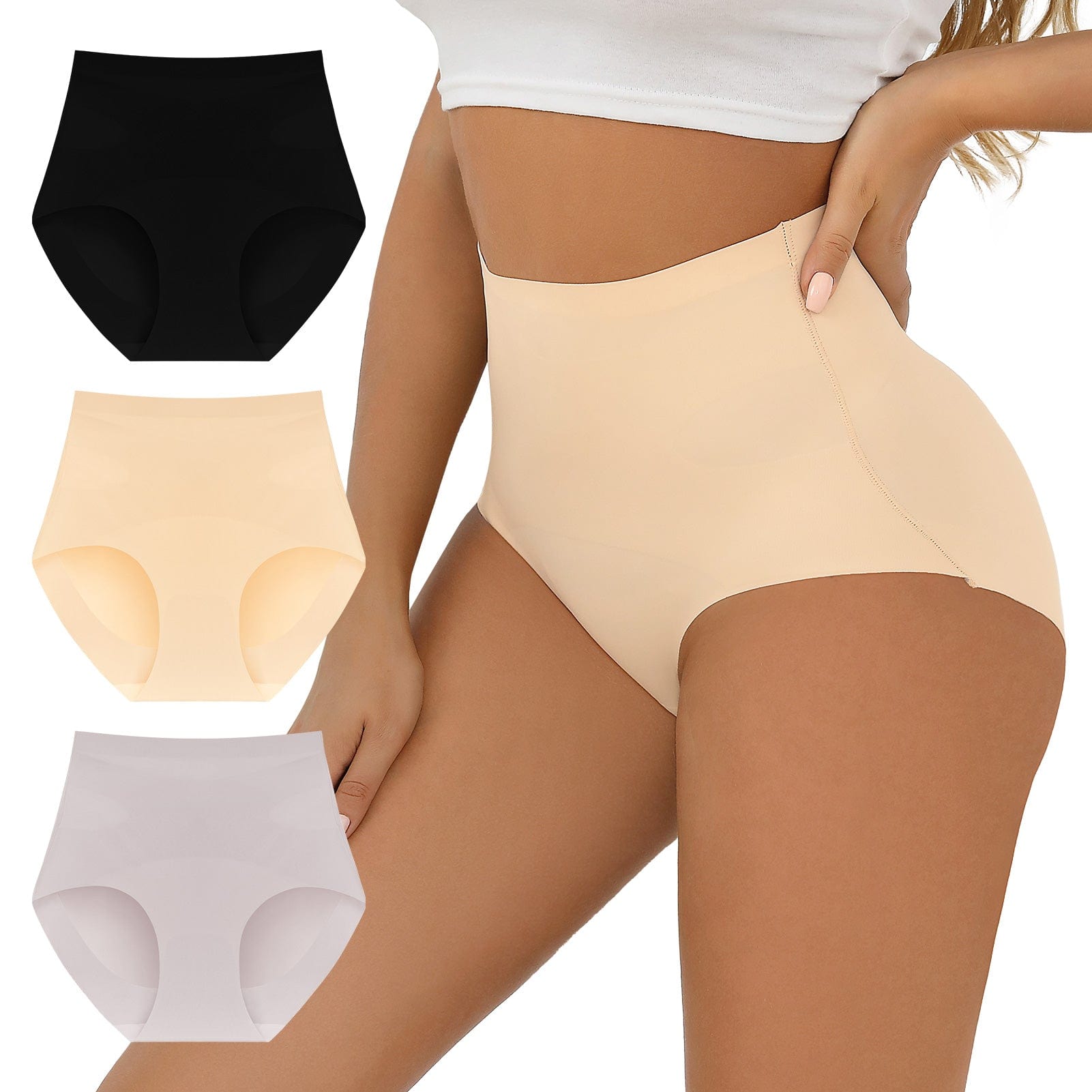 FallSweet Mixcolor1 / S Seamless Tummy Control High Waisted Underwear