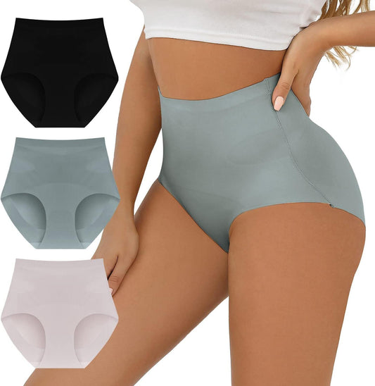 FallSweet Mixcolor3 / S Seamless Tummy Control High Waisted Underwear