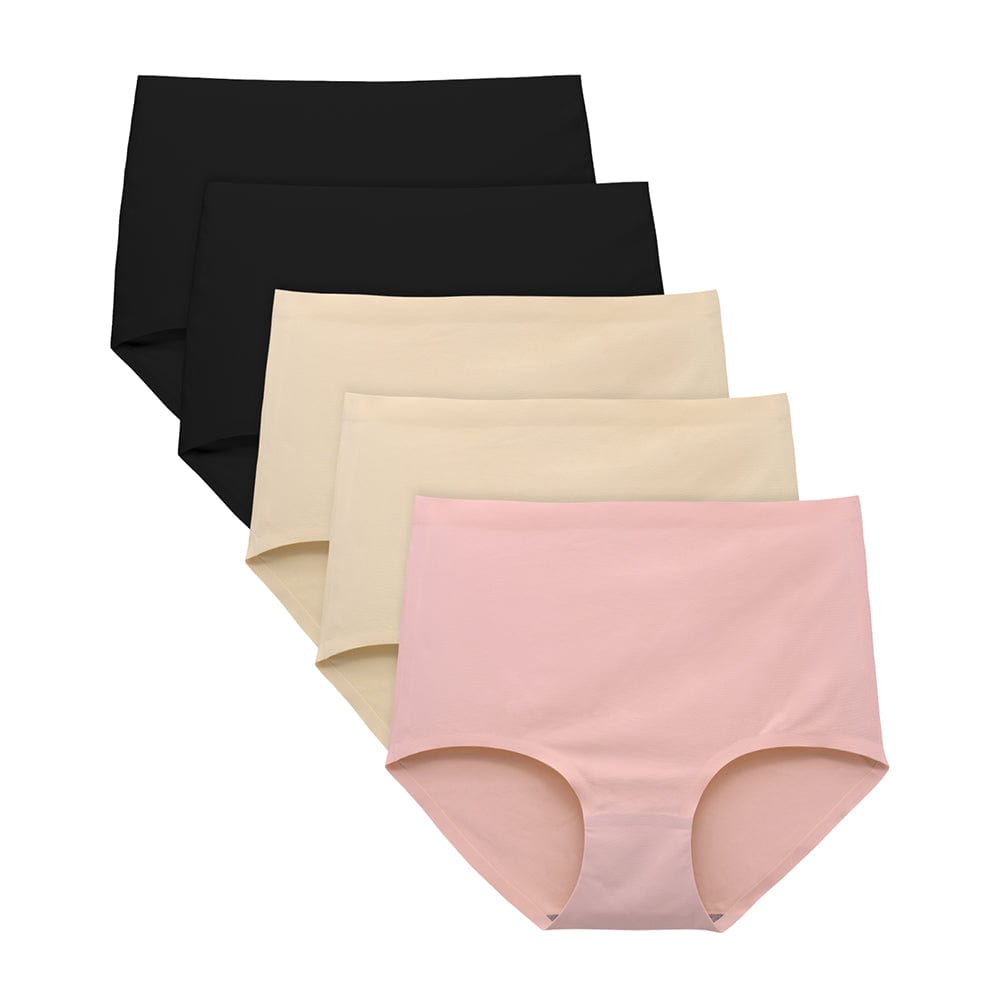 FallSweet multi3 (5 Pack) / S Women No Show High Waist Underwear