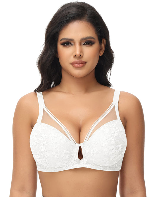 FallSweet push up bras "Add one Cup" Lace Push Up Bras Underwire Padded Sexy Brassiere
