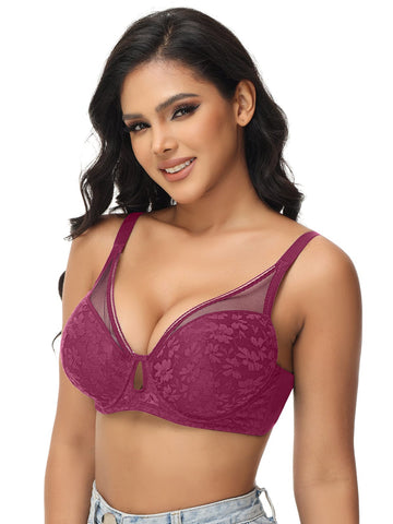 FallSweet push up bras "Add one Cup" Lace Push Up Bras Underwire Padded Sexy Brassiere