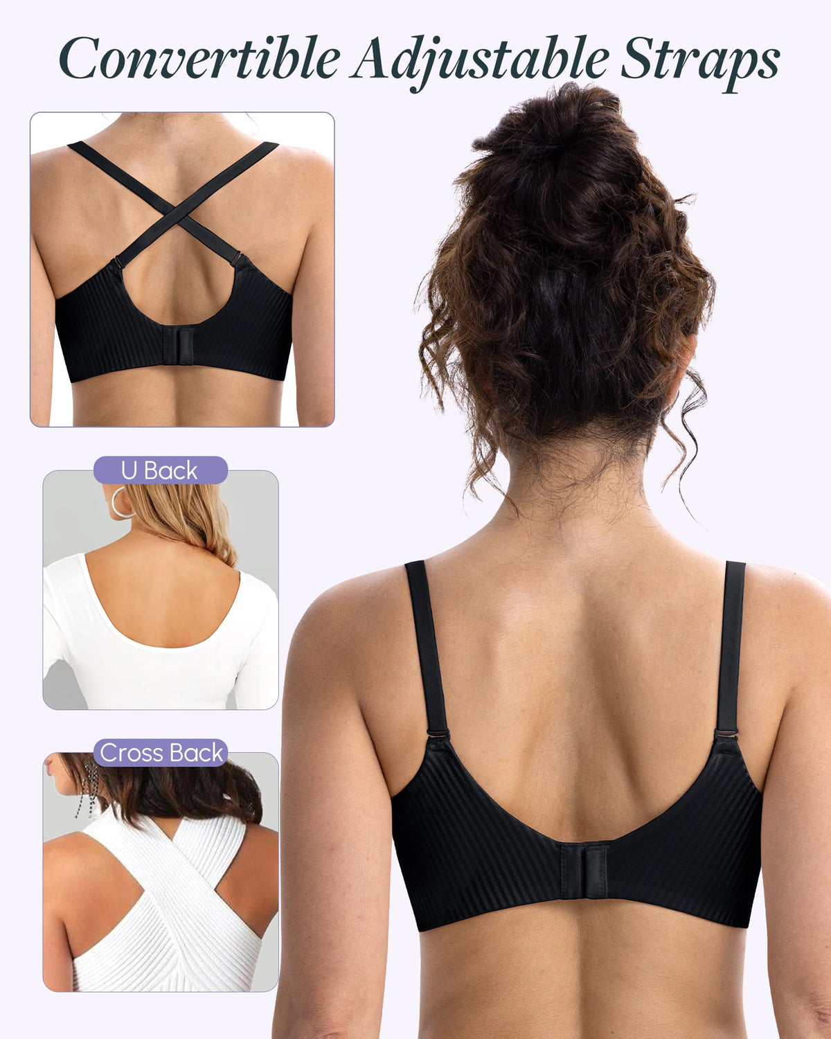 FallSweet Push up Bras Fallsweet Lightly Lined Underwire Full Coverage Bra Everyday T-Shirt Bra