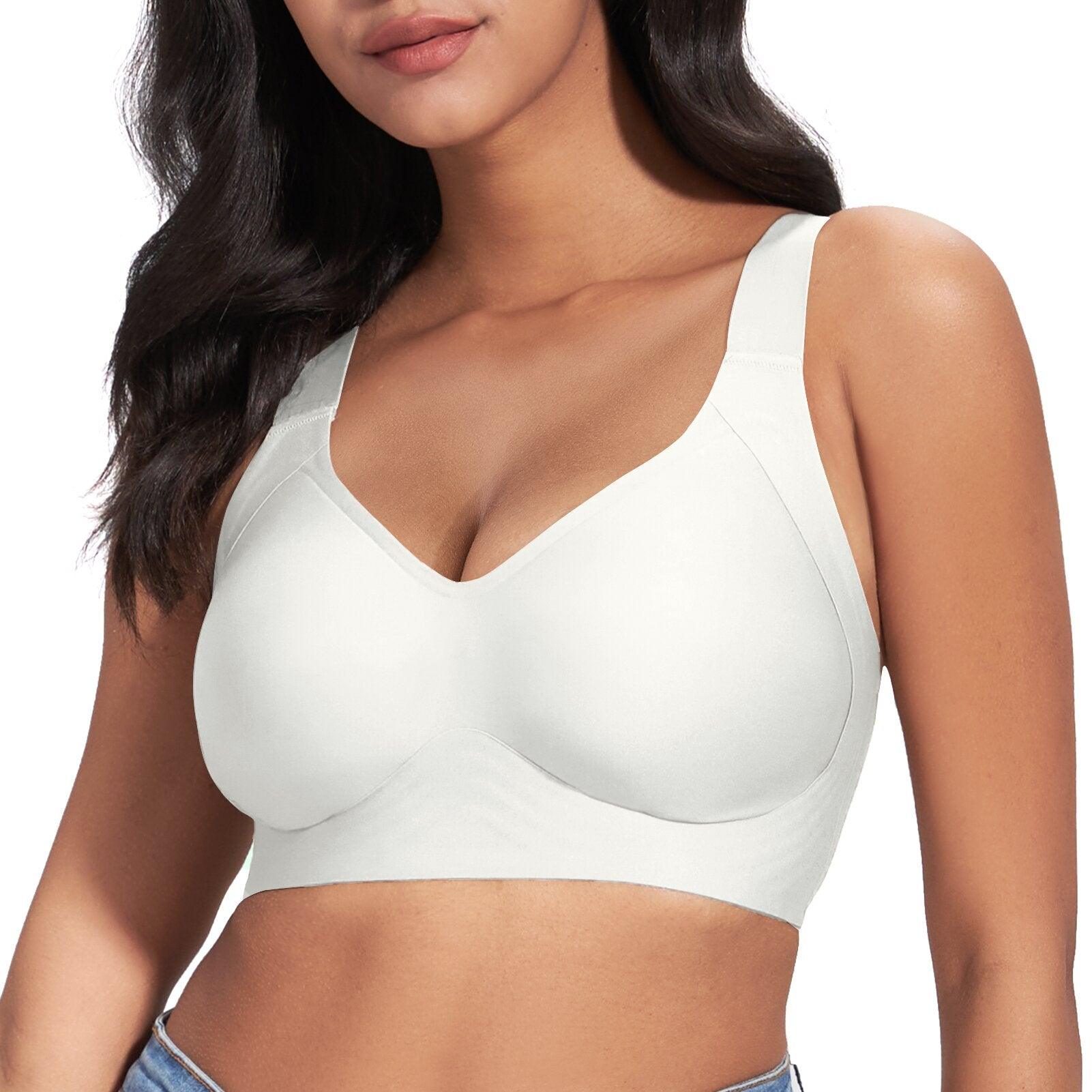 FallSweet Wireless Bras white / S "Feel like not wearing one" Seamless Full Coverage Padded Wireless Bra