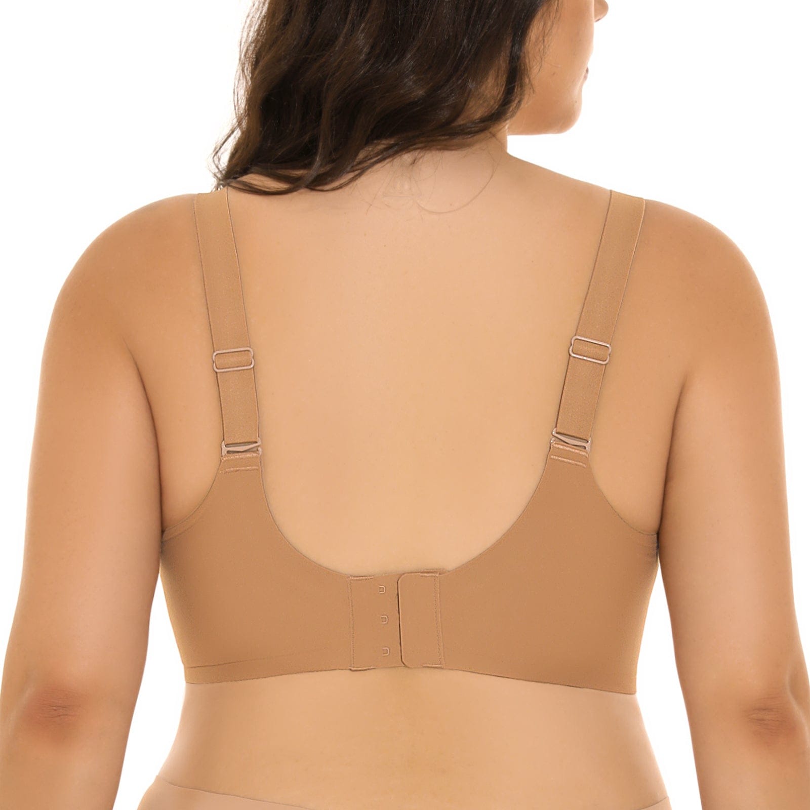 FallSweet Wireless Bras Wireless Seamless V Neck Bras for Women Plus Size Smooth Bralettes