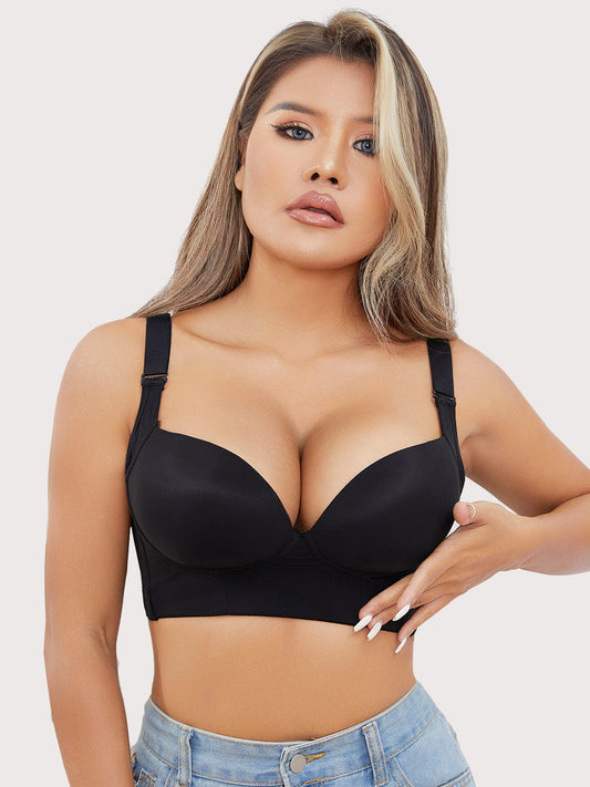 zbrasonline push up bras "Hide Back Fat" Underwire Push Up Bra with Shapewear