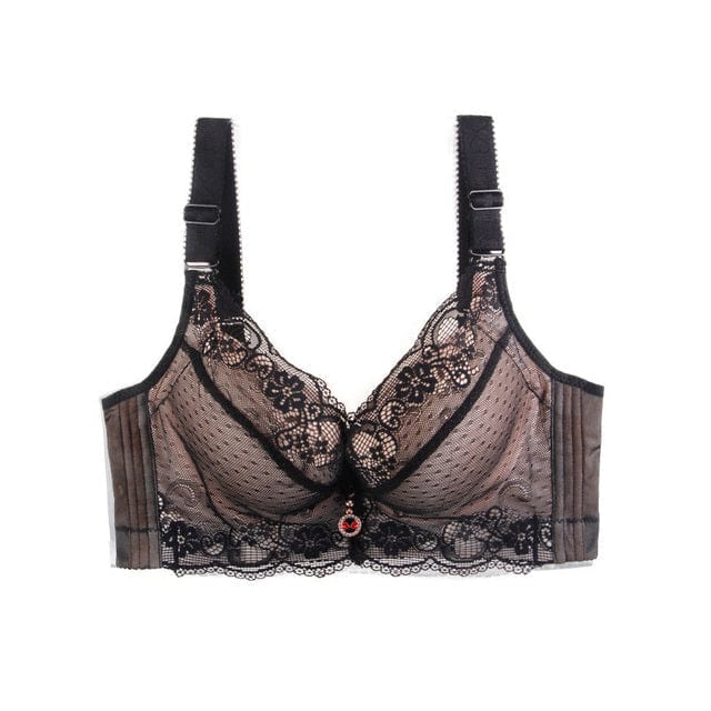 FallSweet "Add Two Cups" Black Lace Underwire Padded Bra