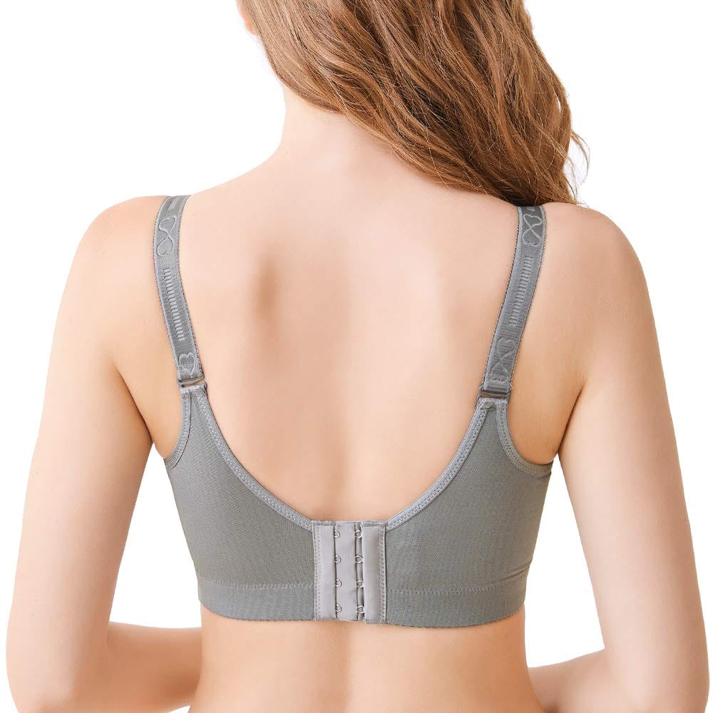Back of FallSweet "Add Two Cups" Gray Lace Underwire Padded Bra