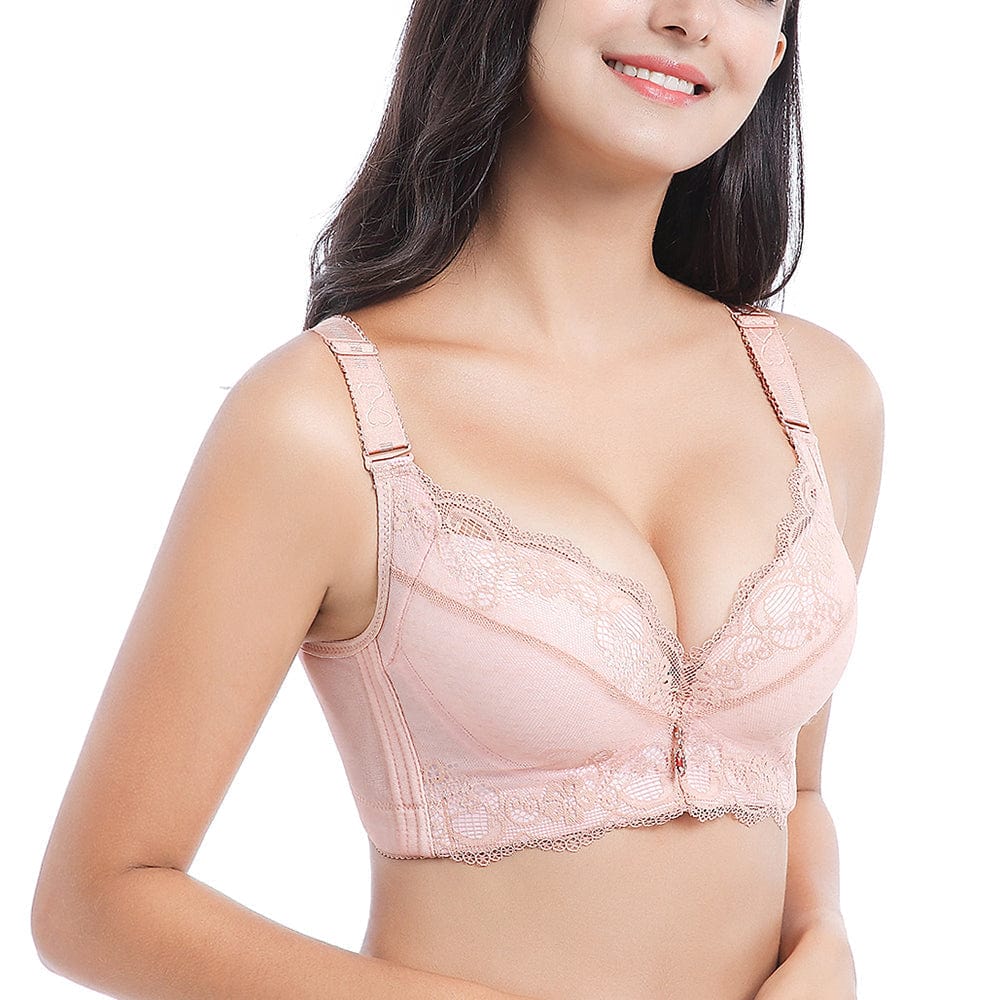 Side of FallSweet "Add Two Cups" Pink Lace Underwire Padded Bra 