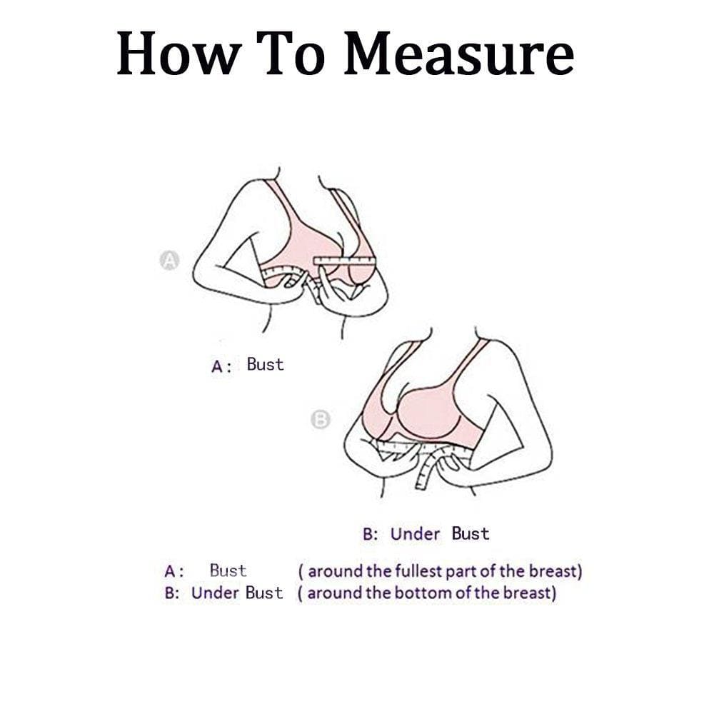 Measuring of  "Add Two Cups" Padded Push up Bra FallSweet