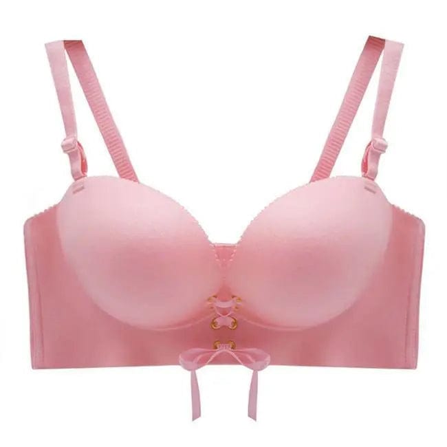 Pink "Add Two Cups" Padded Push up Bra FallSweet