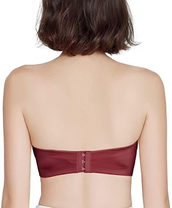 "Add Two Cups" Burgundy Strapless Convertible Bra - FallSweet