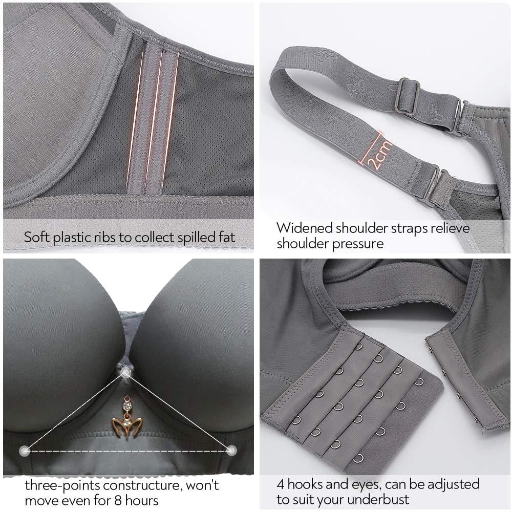 Details of "Hide Back Fat"  Padded Underwire T-shirt Bra 