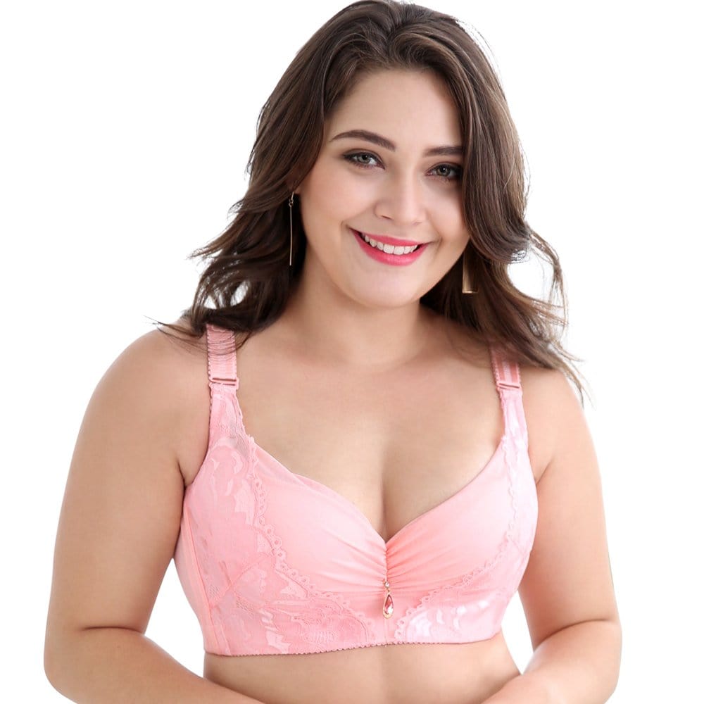 front of FallSweet Pink The U-shaped back Underwire Lace Bra