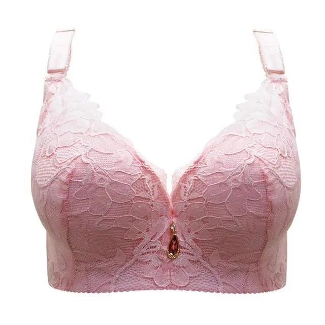 FallSweet Pink The U-shaped back Underwire Lace Bra