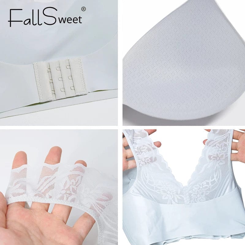 details of FallSweet "The V-shaped back" Front Closure Bra