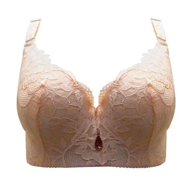 FallSweet Bra Beige / C / 34 The U-shaped back Underwire Lace Bra