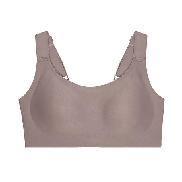 FallSweet Grey / M "Full Coverage" Stretch Gel Bra