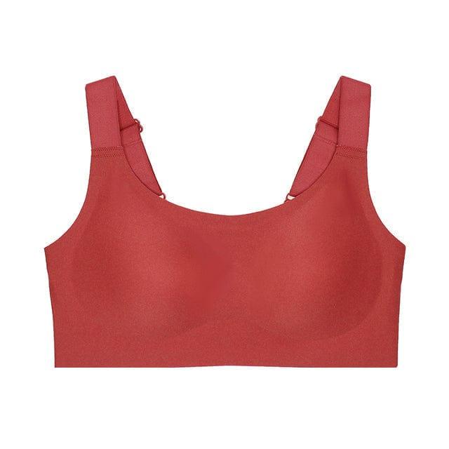 FallSweet Red / M "Full Coverage" Stretch Gel Bra